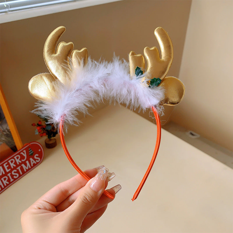 Wholesale 3D Cartoon Christmas Fabric Headbands